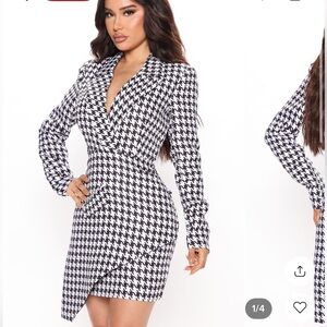 Houndstooth Rianne Blazer Dress